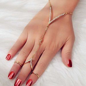 🔥4 For $25🔥
 3pcs Rhinestone Decor Jewelry Set